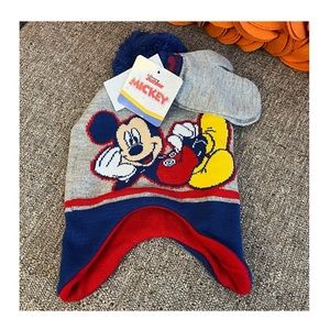 ❗️🆕Disney Junior Mickey Mouse Funhouse Hat & Mitten 2PC Set❗️